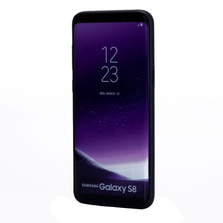 Lenuo for Galaxy S8 + / G955 3D Texture Foldable Invisible Holder TPU + PC Combination Case with Holder