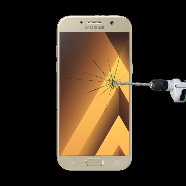 For Galaxy A5 (2017) / A520 0.33mm 9H Surface Hardness Silk-screen Full Screen Tempered Glass Screen Protector