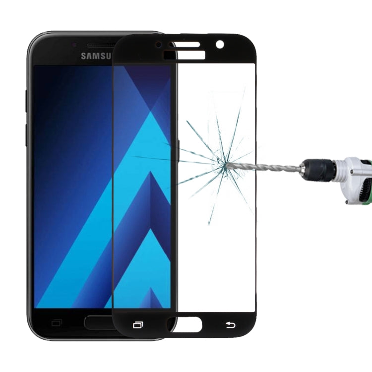 For Galaxy A3 (2017) / A320 0.33mm 9H Surface Hardness Silk-screen Full Screen Tempered Glass Screen Protector