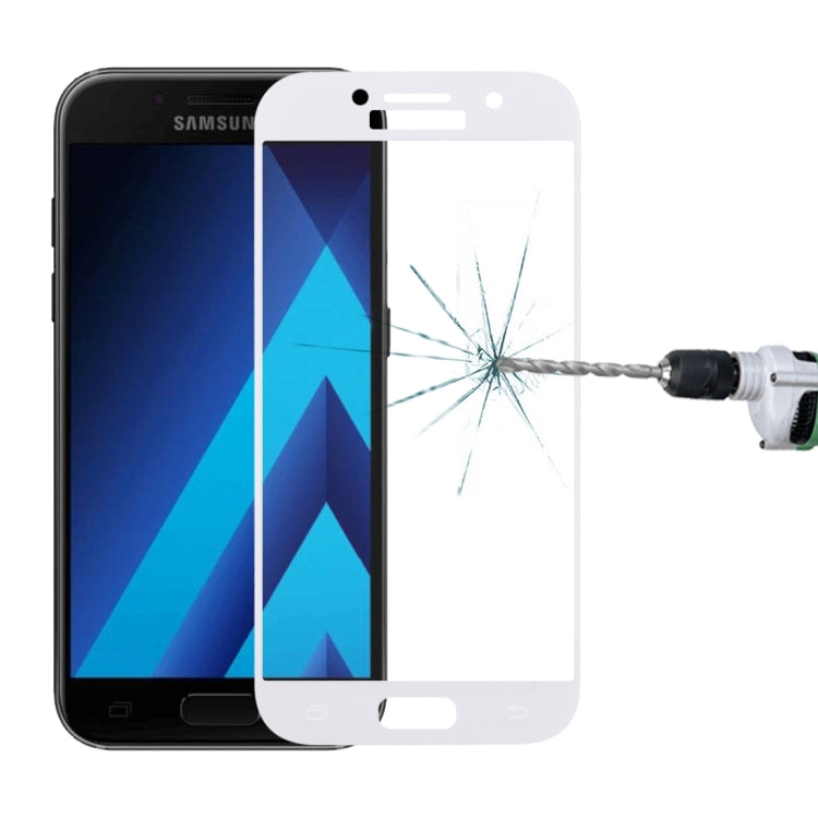 For Galaxy A3 (2017) / A320 0.33mm 9H Surface Hardness Silk-screen Full Screen Tempered Glass Screen Protector