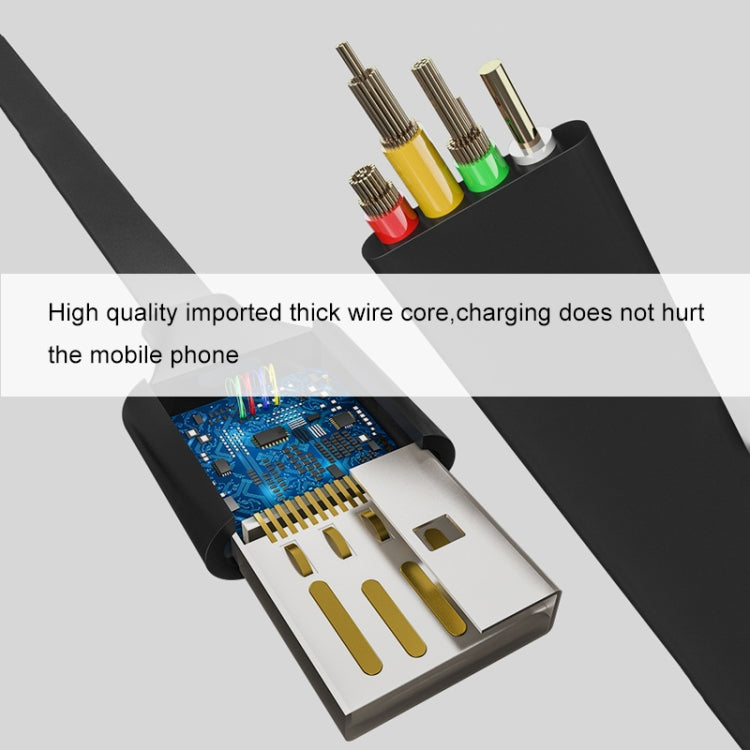 1m 2.4A Output USB-C / Type-C Elbow Solid Sucker Game Data & Fast Charging Cable, For Galaxy, Huawei, Xiaomi, LG, HTC and other Smartphones
