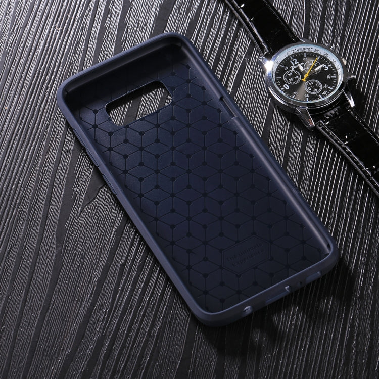 For Galaxy S8 Brushed Texture + Soft TPU Dropproof Protective Back Cover Case