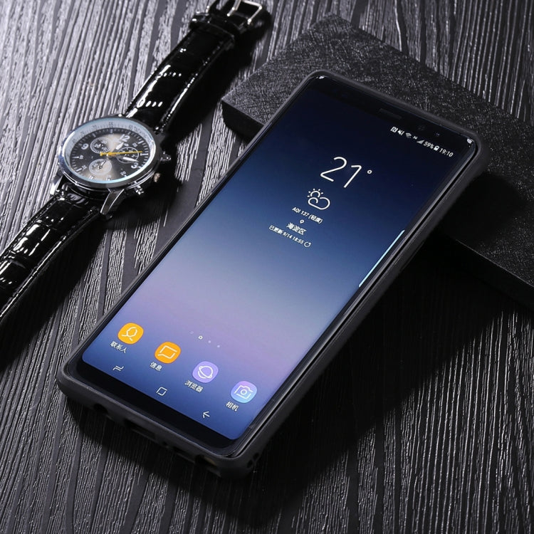 For Galaxy Note 8 Brushed Texture + Soft TPU Dropproof Protective Back Cover Case
