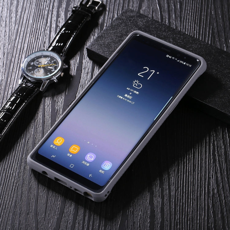 For Galaxy Note 8 Brushed Texture + Soft TPU Dropproof Protective Back Cover Case
