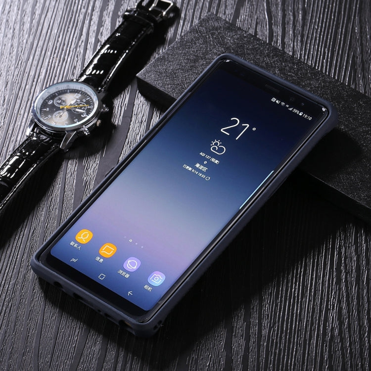 For Galaxy Note 8 Brushed Texture + Soft TPU Dropproof Protective Back Cover Case