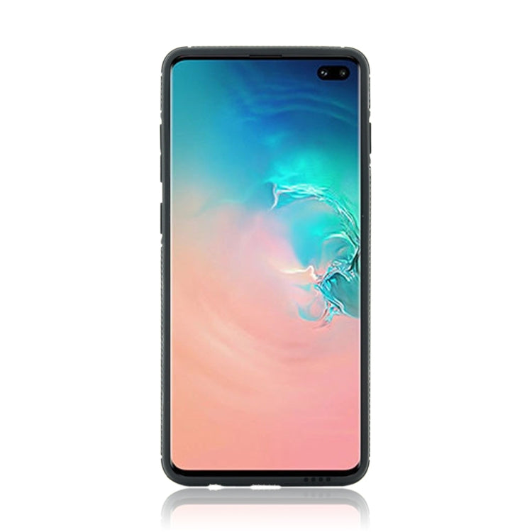 Carbon Gold Glitter Powder Shockproof Protective Case for Galaxy S10+