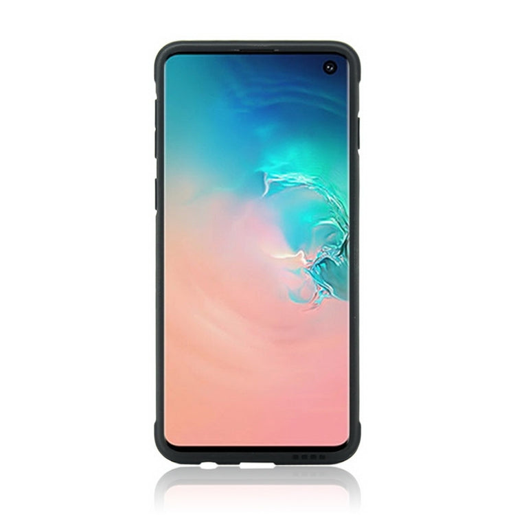 Carbon Gold Glitter Powder Shockproof Protective Case for Galaxy S10
