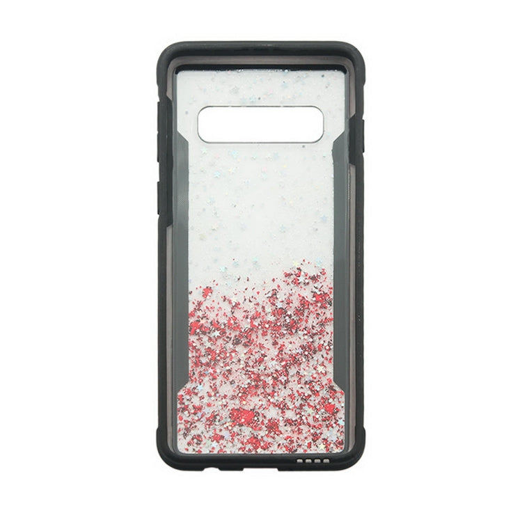 Carbon Gold Glitter Powder Shockproof Protective Case for Galaxy S10