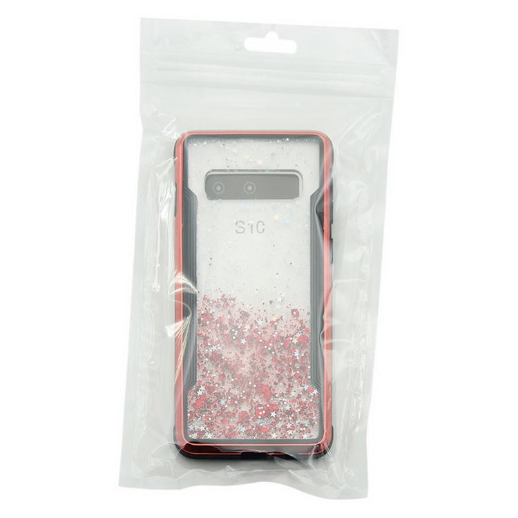 Carbon Gold Glitter Powder Shockproof Protective Case for Galaxy S10