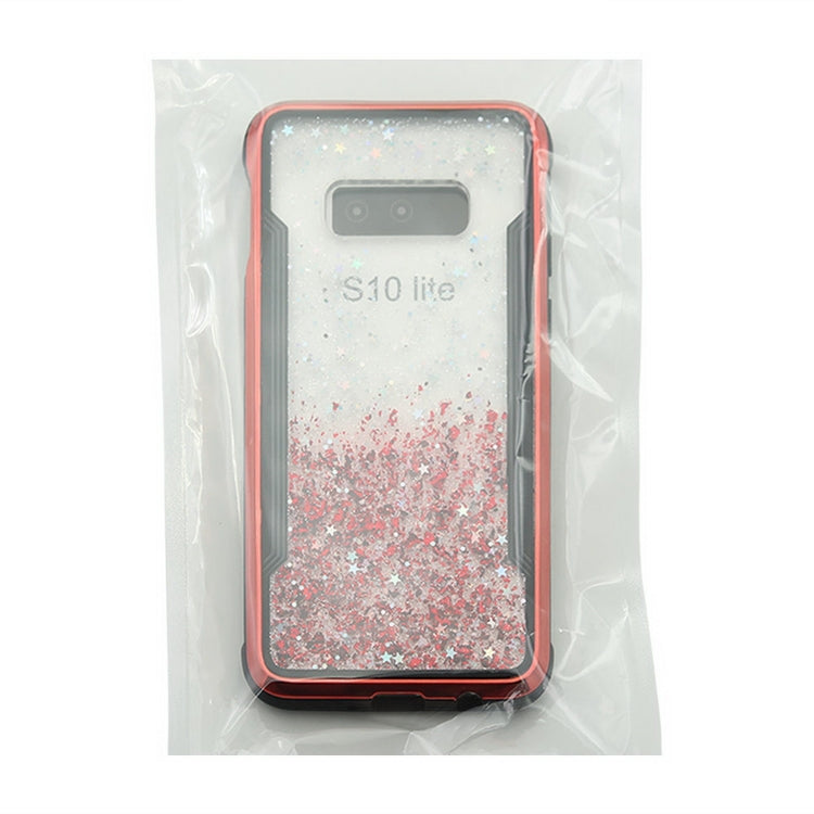 Carbon Gold Glitter Powder Shockproof Protective Case for Galaxy S10e