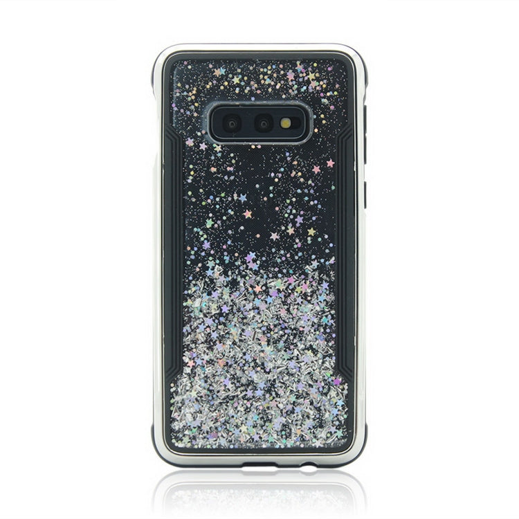 Carbon Gold Glitter Powder Shockproof Protective Case for Galaxy S10e
