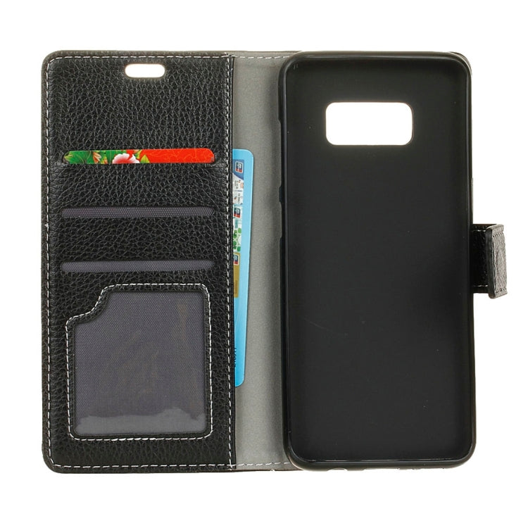 For Galaxy S8 Active Litchi Texture Horizontal Flip Leather Case with Holder & Card Slots & Wallet & Photo Frame