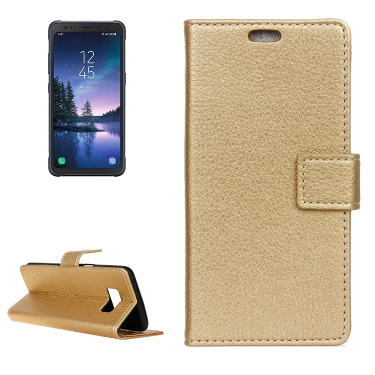 For Galaxy S8 Active Litchi Texture Horizontal Flip Leather Case with Holder & Card Slots & Wallet & Photo Frame