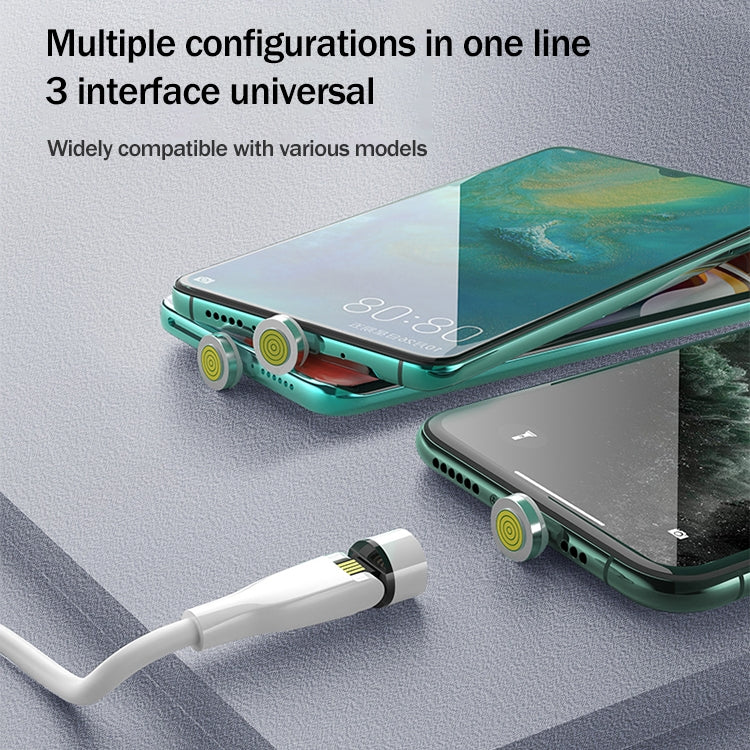 2m USB to Micro USB 540 Degree Rotating Magnetic Charging Cable