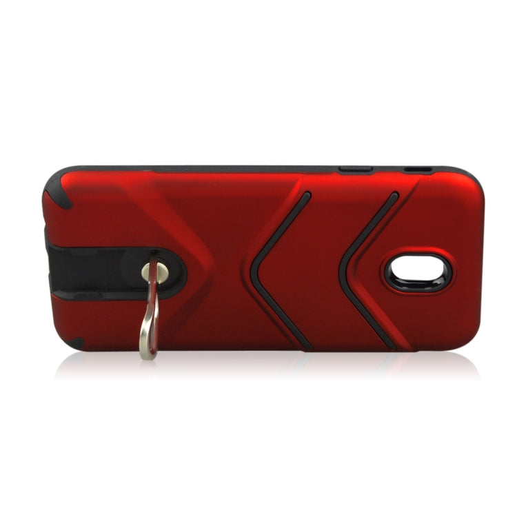 For Galaxy J7 (2017) (EU Version) TPU + PC Shockproof Protective Back Case with Rotatable Holder