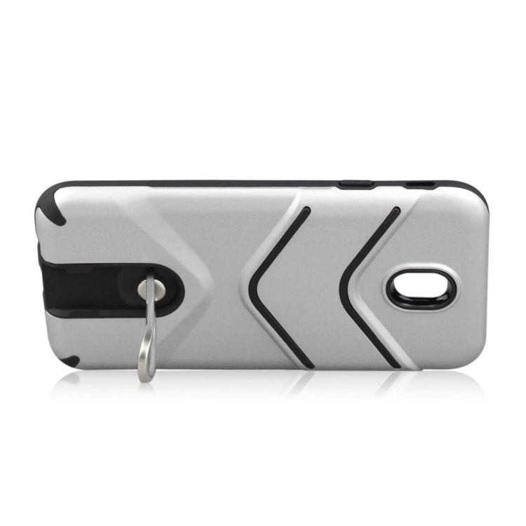 For Galaxy J7 (2017) (EU Version) TPU + PC Shockproof Protective Back Case with Rotatable Holder