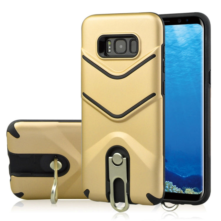 For Galaxy S8 + / G955 TPU + PC Shockproof Protective Back Case with Rotatable Holder