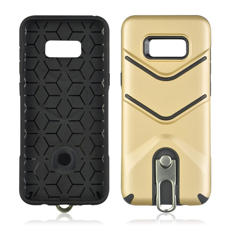 For Galaxy S8 + / G955 TPU + PC Shockproof Protective Back Case with Rotatable Holder