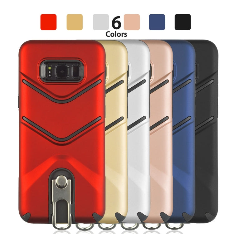 For Galaxy S8 + / G955 TPU + PC Shockproof Protective Back Case with Rotatable Holder