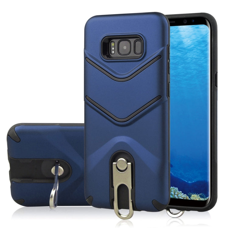 For Galaxy S8 + / G955 TPU + PC Shockproof Protective Back Case with Rotatable Holder