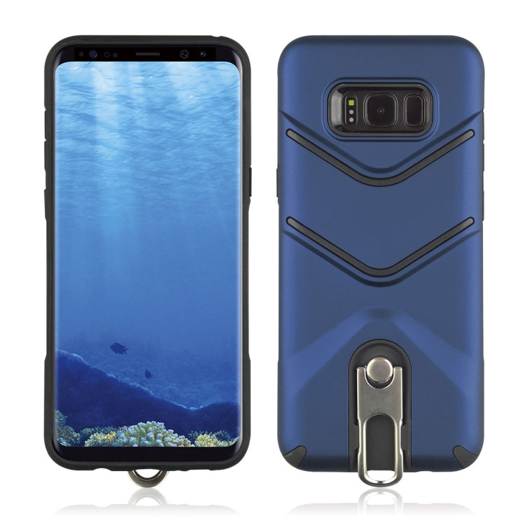 For Galaxy S8 + / G955 TPU + PC Shockproof Protective Back Case with Rotatable Holder