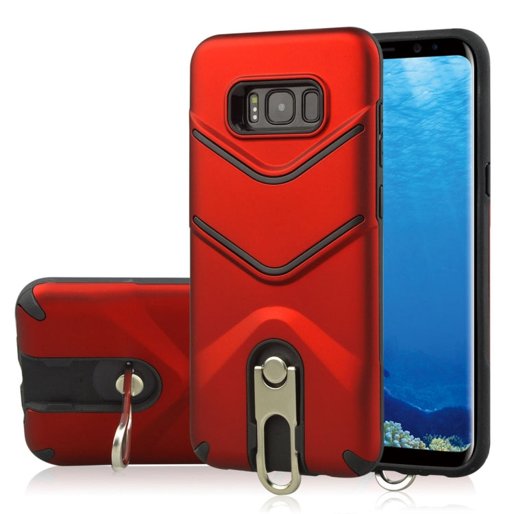 For Galaxy S8 + / G955 TPU + PC Shockproof Protective Back Case with Rotatable Holder
