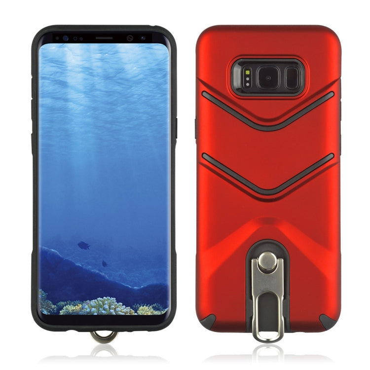For Galaxy S8 + / G955 TPU + PC Shockproof Protective Back Case with Rotatable Holder