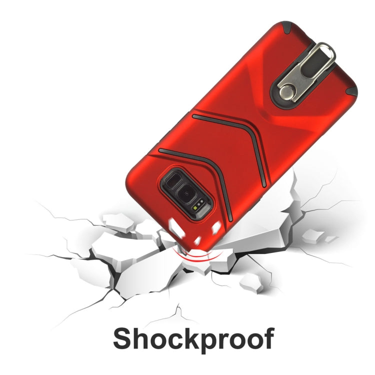 For Galaxy S8 + / G955 TPU + PC Shockproof Protective Back Case with Rotatable Holder