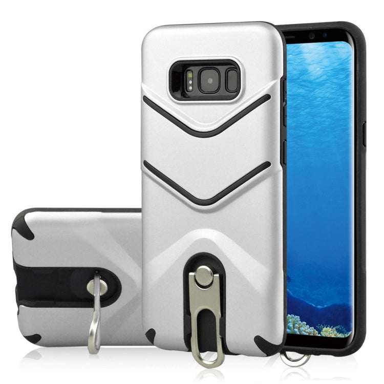 For Galaxy S8 + / G955 TPU + PC Shockproof Protective Back Case with Rotatable Holder