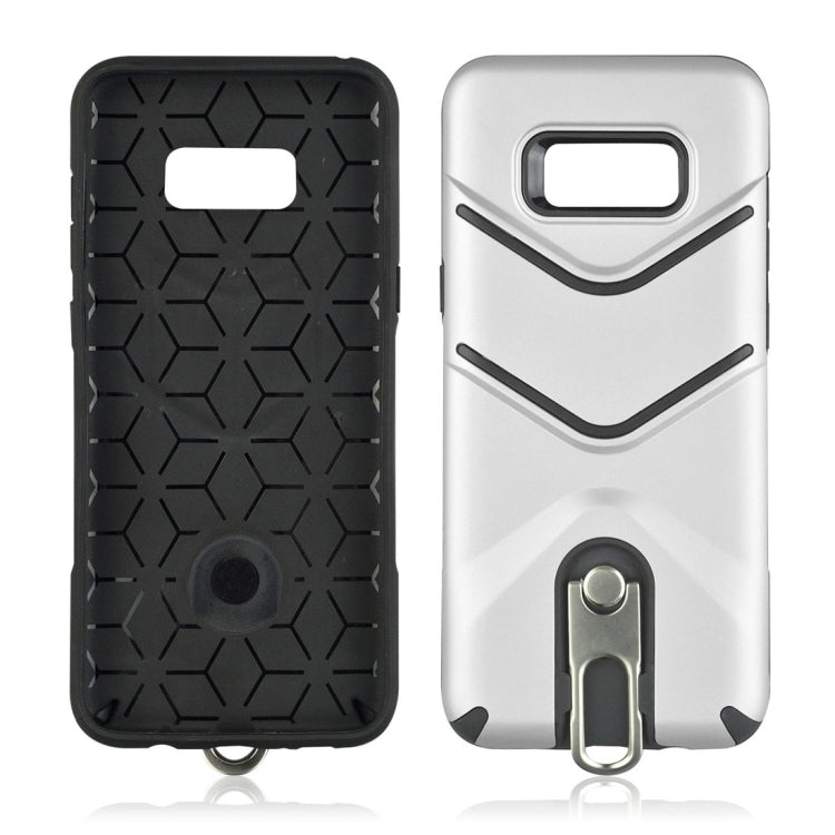 For Galaxy S8 + / G955 TPU + PC Shockproof Protective Back Case with Rotatable Holder