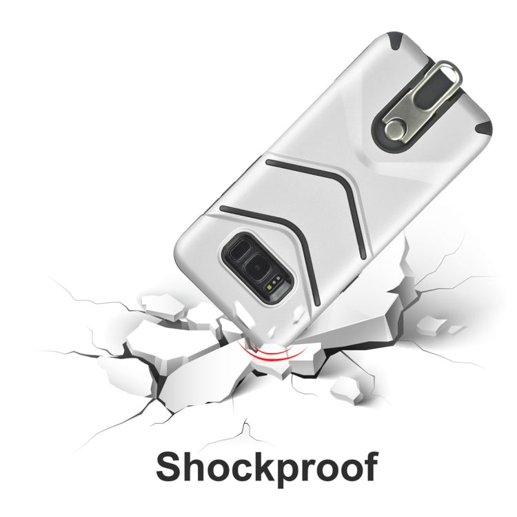 For Galaxy S8 + / G955 TPU + PC Shockproof Protective Back Case with Rotatable Holder
