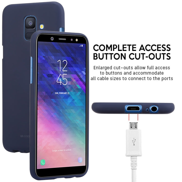 GOOSPERY SOFT FEELING TPU Drop-proof Soft Protective Back Cover for Galaxy A6 (2018) / A600