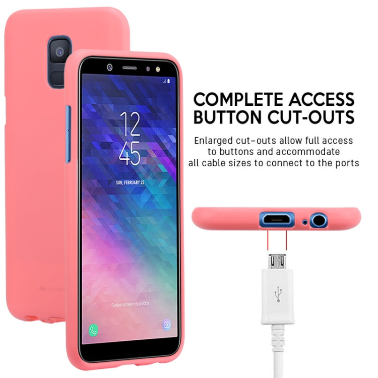 GOOSPERY SOFT FEELING TPU Drop-proof Soft Protective Back Cover for Galaxy A6 (2018) / A600