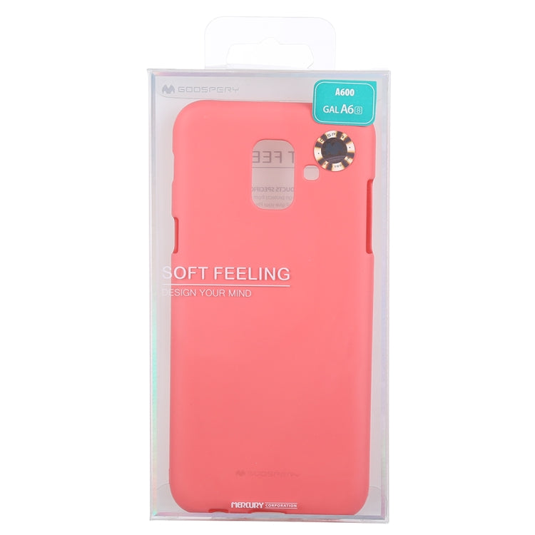 GOOSPERY SOFT FEELING TPU Drop-proof Soft Protective Back Cover for Galaxy A6 (2018) / A600