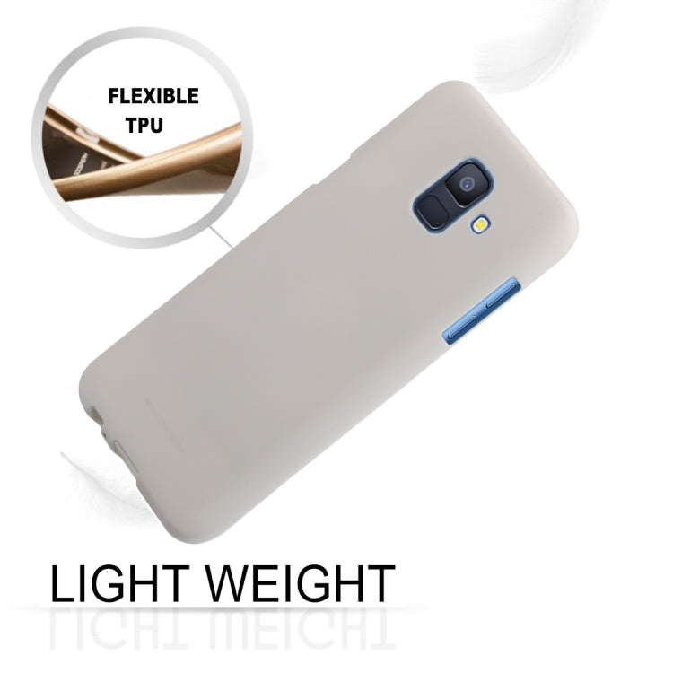 GOOSPERY SOFT FEELING TPU Drop-proof Soft Protective Back Cover for Galaxy A6 (2018) / A600