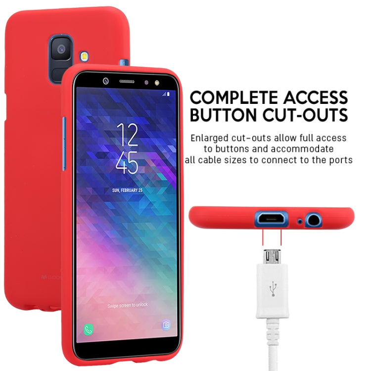 GOOSPERY SOFT FEELING TPU Drop-proof Soft Protective Back Cover for Galaxy A6 (2018) / A600