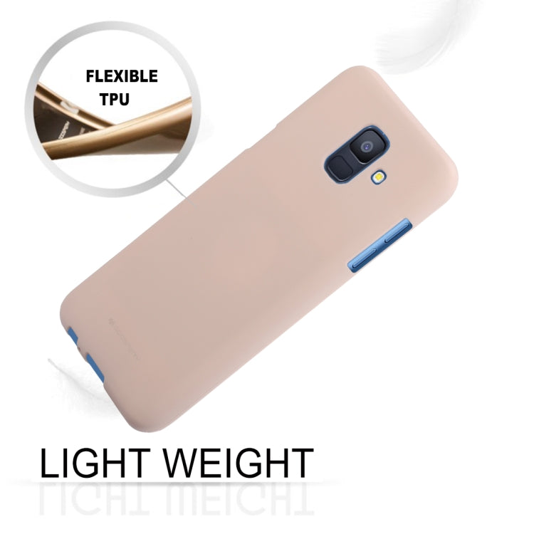 GOOSPERY SOFT FEELING TPU Drop-proof Soft Protective Back Cover for Galaxy A6 (2018) / A600