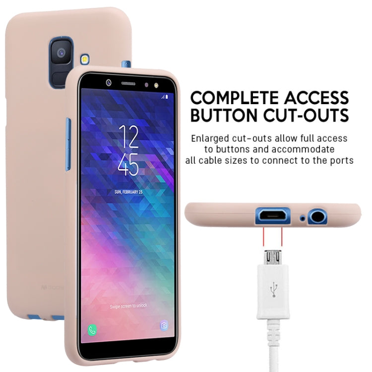 GOOSPERY SOFT FEELING TPU Drop-proof Soft Protective Back Cover for Galaxy A6 (2018) / A600