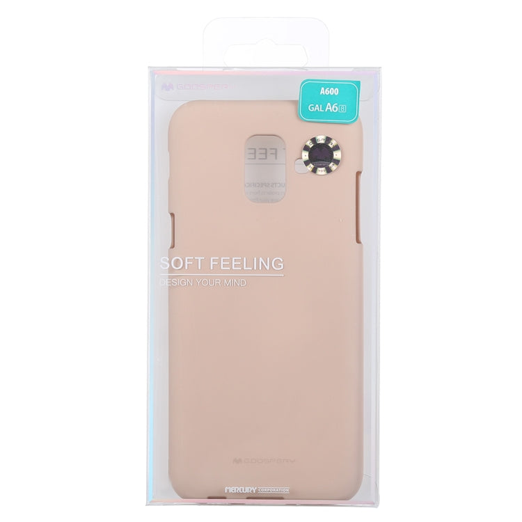 GOOSPERY SOFT FEELING TPU Drop-proof Soft Protective Back Cover for Galaxy A6 (2018) / A600