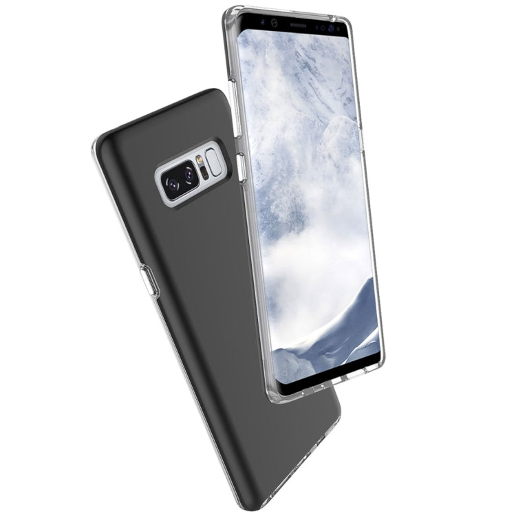 For Galaxy Note 8 PC + TPU Chrome Plated Press Button Protective Back Cover Case