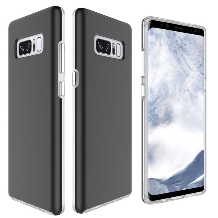 For Galaxy Note 8 PC + TPU Chrome Plated Press Button Protective Back Cover Case