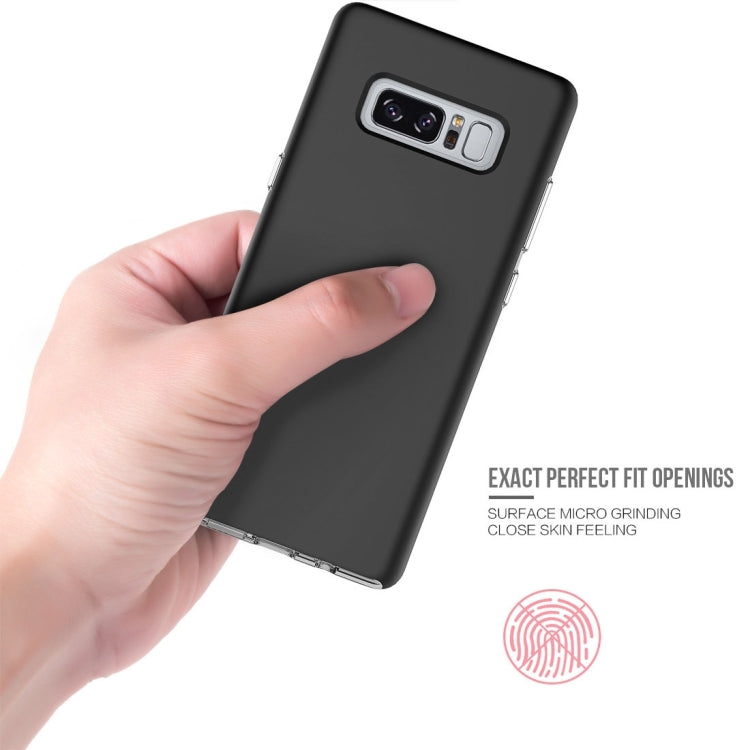 For Galaxy Note 8 PC + TPU Chrome Plated Press Button Protective Back Cover Case
