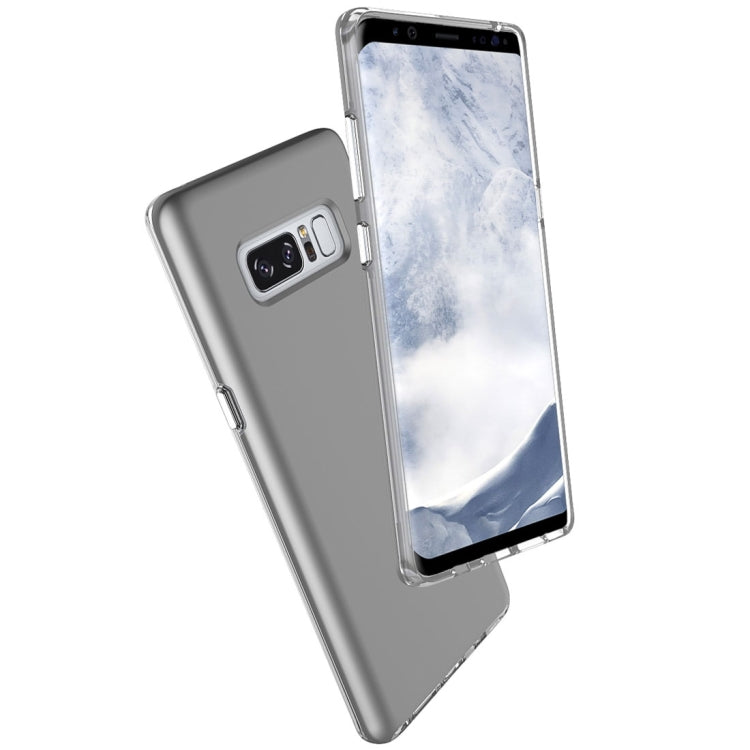 For Galaxy Note 8 PC + TPU Chrome Plated Press Button Protective Back Cover Case