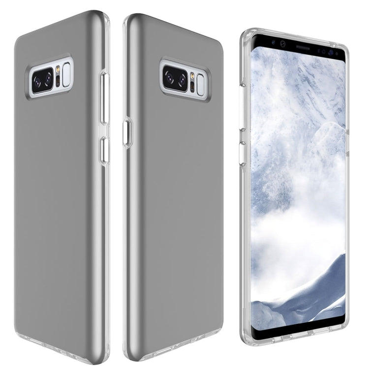 For Galaxy Note 8 PC + TPU Chrome Plated Press Button Protective Back Cover Case