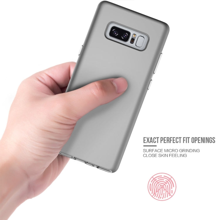 For Galaxy Note 8 PC + TPU Chrome Plated Press Button Protective Back Cover Case
