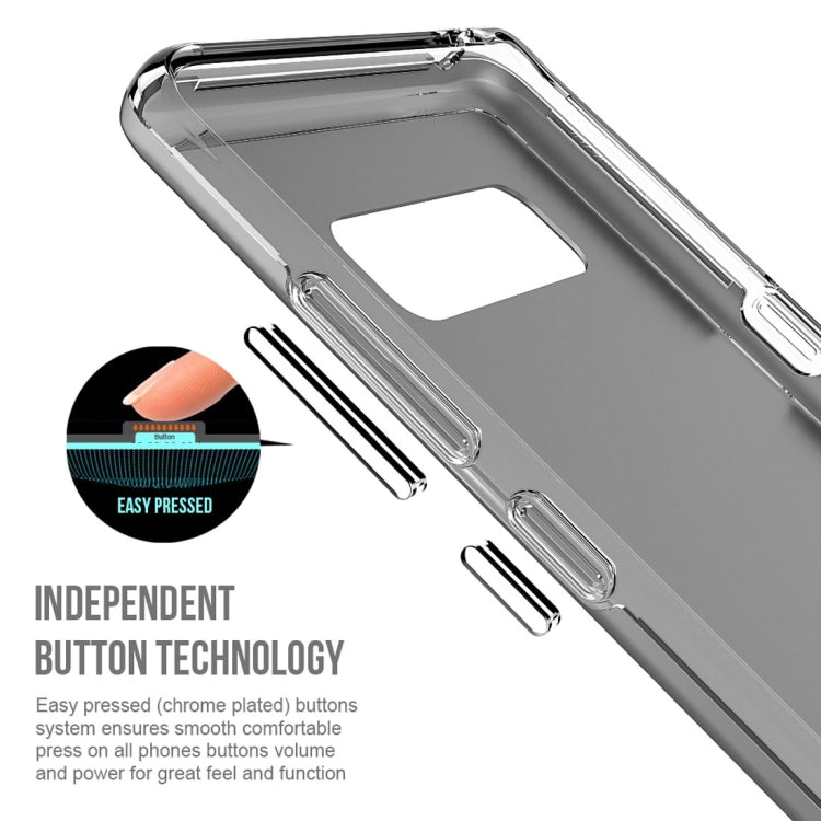 For Galaxy Note 8 PC + TPU Chrome Plated Press Button Protective Back Cover Case