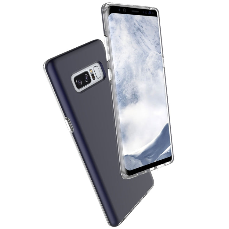 For Galaxy Note 8 PC + TPU Chrome Plated Press Button Protective Back Cover Case