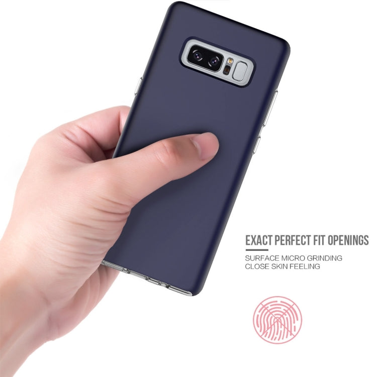 For Galaxy Note 8 PC + TPU Chrome Plated Press Button Protective Back Cover Case