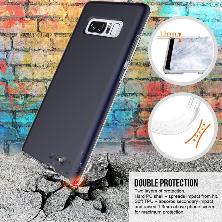 For Galaxy Note 8 PC + TPU Chrome Plated Press Button Protective Back Cover Case