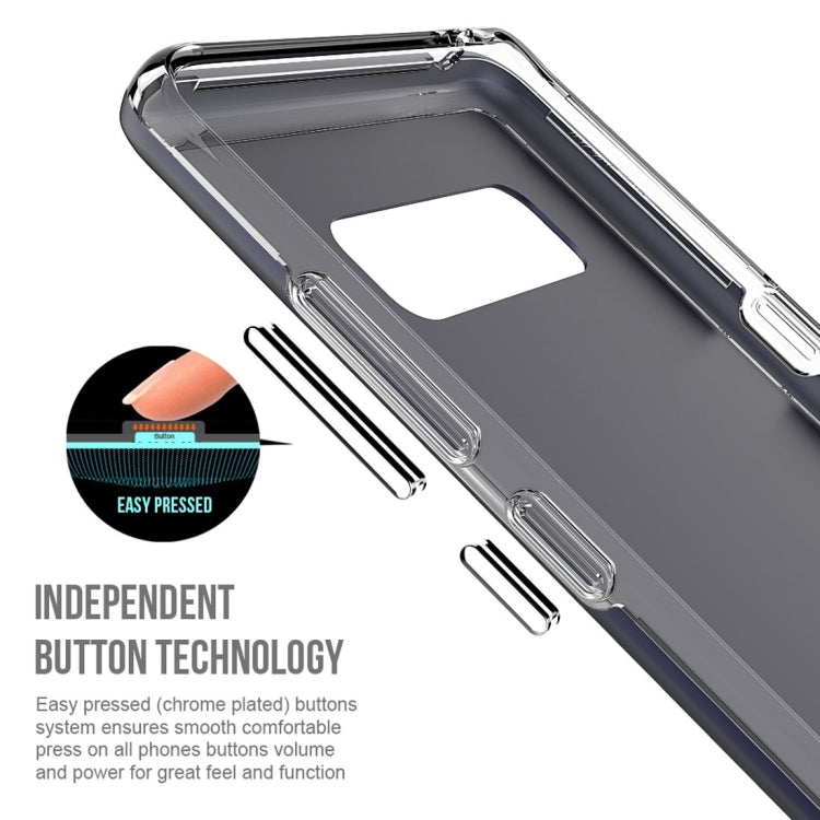 For Galaxy Note 8 PC + TPU Chrome Plated Press Button Protective Back Cover Case